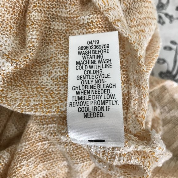 Candie's Lightweight L/S Duster Cardigan | Tan | X-Large - Picture 9 of 10